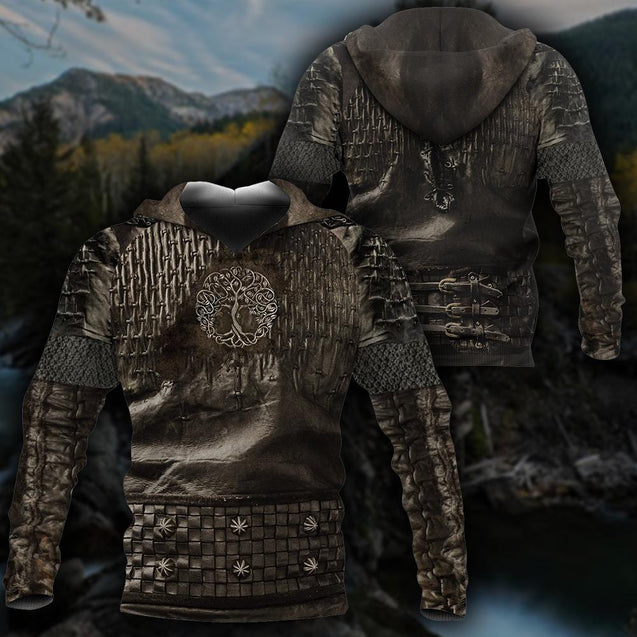 Irish Armor Knight Warrior Chainmail 3D All Over Printed Shirts For Men and Women AM020304-Apparel-TT-Hoodie-S-Vibe Cosy™