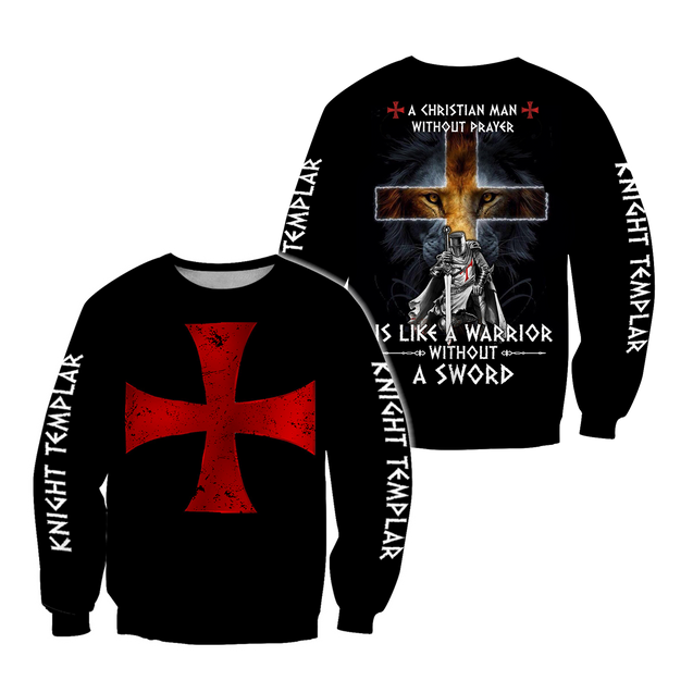 3D All Over Printed A Christian Man Shirts-Apparel-HP Arts-Sweatshirt-S-Vibe Cosy™