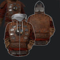 3D All Over Print Armor Mongol Warrior Hoodie-Apparel-Khanh Arts-Zipped Hoodie-S-Vibe Cosy™