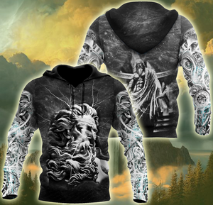 Zeus - King of God 3D Printed MH230520-Apparel-ML-Zipped Hoodie-S-Vibe Cosy™