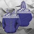 Poly All Over Hoodies - Blue Version - BN04-Apparel-Khanh Arts-Zipped Hoodie-S-Vibe Cosy™