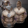 3D All Over Print Armor Mongol Hoodie-Apparel-Khanh Arts-Zipped Hoodie-S-Vibe Cosy™