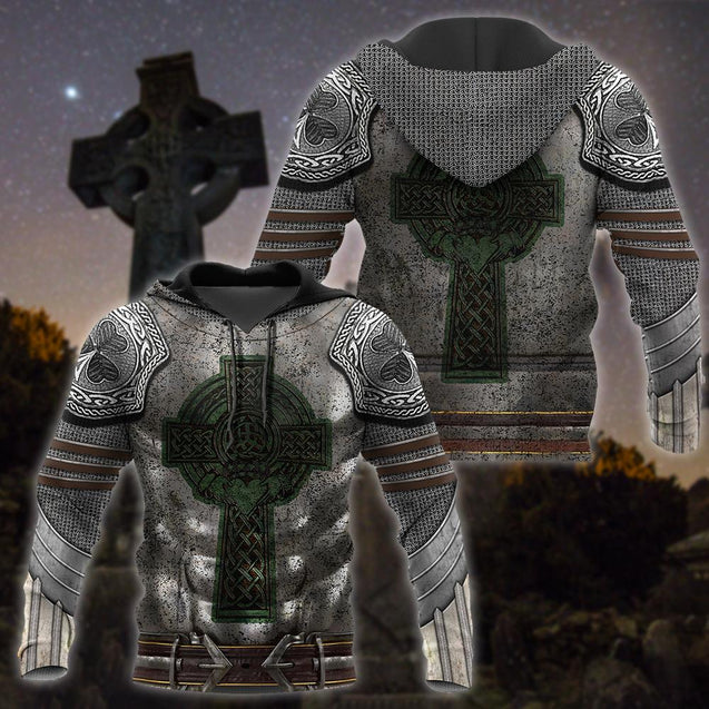 Irish Armor Warrior Chainmail 3D All Over Printed Shirts For Men and Women AM250204-Apparel-TT-Hoodie-S-Vibe Cosy™