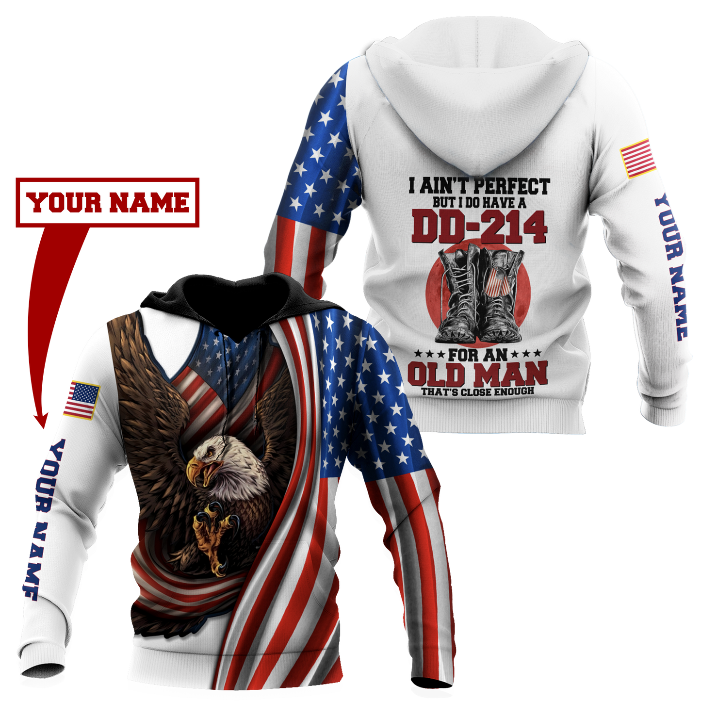 I Have A DD-214 US Veteran 3D All Over Printed Shirts  DQB21102002