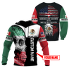 Mexican Skull-American Grown With American Roots 3D All Over Printed Shirts DQB10092003