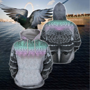 3D All Over Printed Pigeon Cover Shirts-Apparel-HP Arts-Hoodie-S-Vibe Cosy™