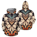 3D All Over Print Colorful Butterflies Hoodie-Apparel-Khanh Arts-Hoodie-S-Vibe Cosy™
