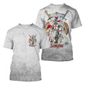 3D All Over Printed Knight Templar Art-Apparel-HP Arts-T-Shirt-S-Vibe Cosy™