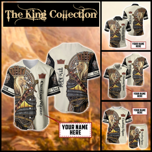 Summer Collection - Customized Name King Lion 3D All Over Printed Unisex Shirts