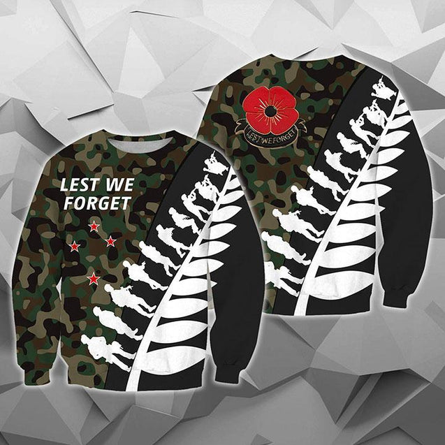 Lest We Forget - New Zealand Hoodie Camo K5-Apparel-Khanh Arts-Sweat Shirt-S-Vibe Cosy™