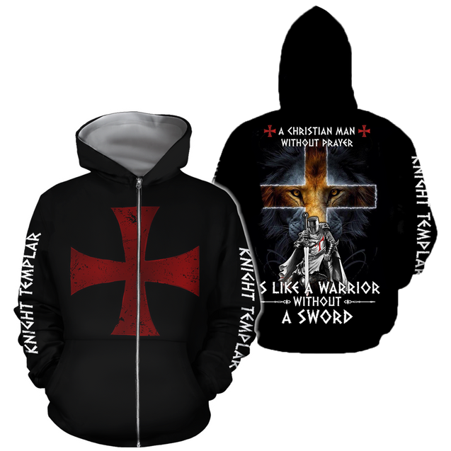 3D All Over Printed A Christian Man Shirts-Apparel-HP Arts-ZIPPED HOODIE-S-Vibe Cosy™