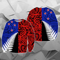 New Zealand Hoodie Silver Fern The Half TH3-Apparel-Khanh Arts-Sweat Shirt-S-Vibe Cosy™