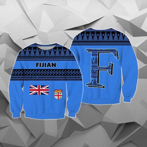 Fiji Tank Top - Tapa Blue Style - BN09-Apparel-Khanh Arts-Sweat Shirt-S-Vibe Cosy™