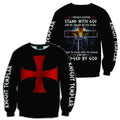 3D All Over Printed A True Knight Templar-Apparel-HP Arts-Sweatshirt-S-Vibe Cosy™