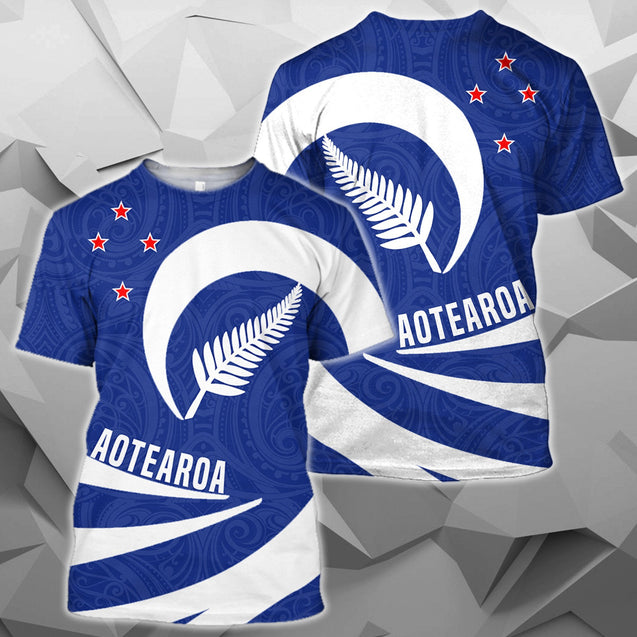 Aotearoa Hoodie Silver Fern Roll Into My Heart PL02-Apparel-PL8386-T-Shirt-S-Vibe Cosy™