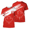 Canada Hoodie Maple Leaf Line Style PL-Apparel-PL8386-T-Shirt-S-Vibe Cosy™