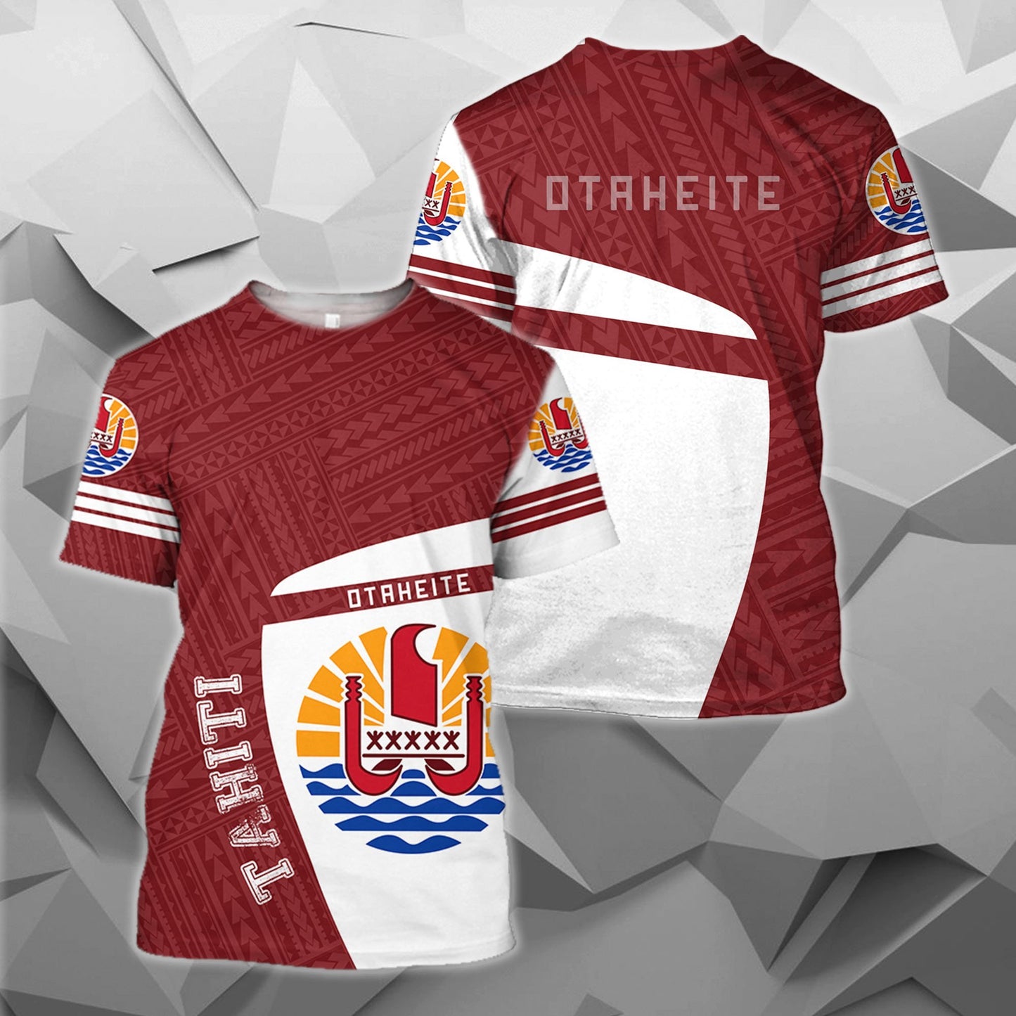 Tahiti French Polynesia Zip-up Hoodie - Premium Style J1-Apparel-Khanh Arts-T-Shirt-S-Vibe Cosy™