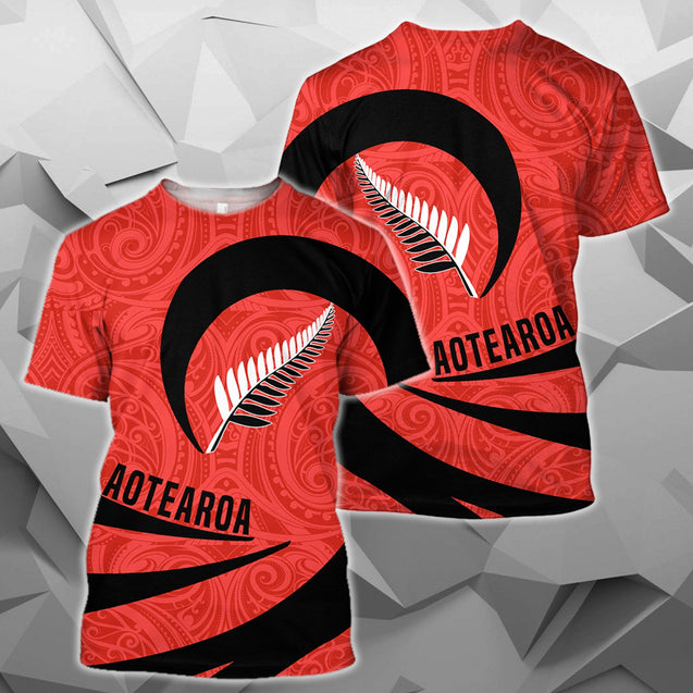 Aotearoa Hoodie Silver Fern Roll Into My Heart PL05-Apparel-PL8386-T-Shirt-S-Vibe Cosy™