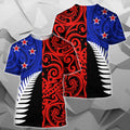 New Zealand Hoodie Silver Fern The Half TH3-Apparel-Khanh Arts-T-Shirt-S-Vibe Cosy™