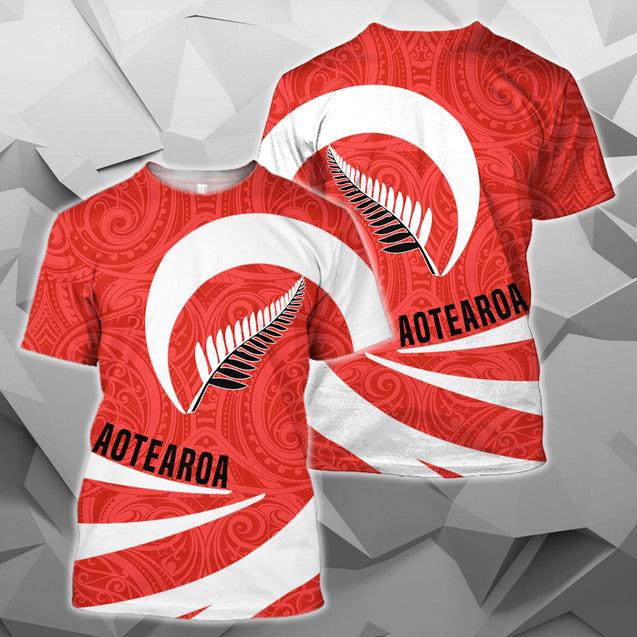 Aotearoa Hoodie Silver Fern Roll Into My Heart Zip-Up TH5-Apparel-Khanh Arts-T-Shirt-S-Vibe Cosy™