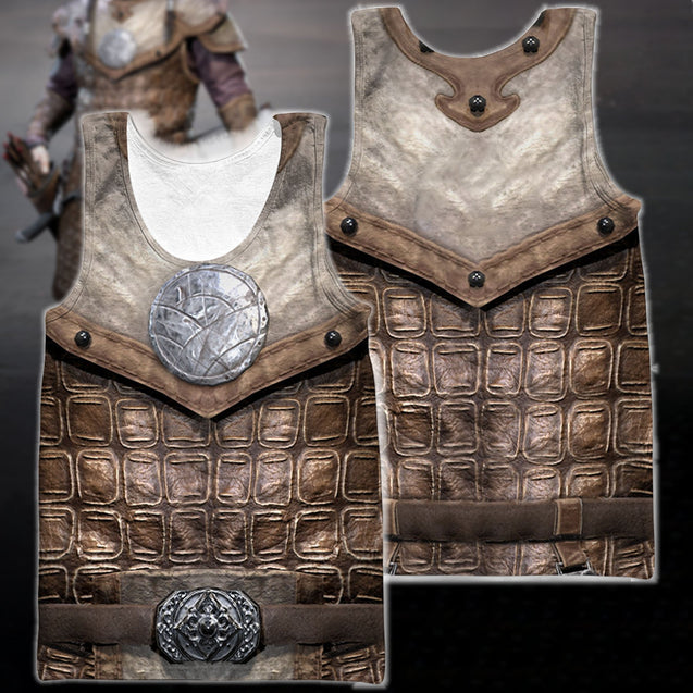 3D All Over Print Armor Mongol Hoodie-Apparel-Khanh Arts-Tank Top-S-Vibe Cosy™