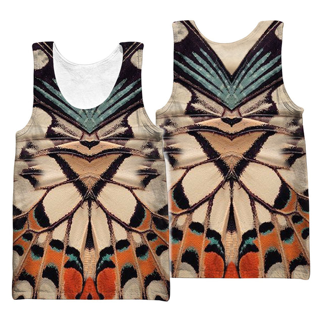 3D All Over Print Colorful Butterflies Hoodie-Apparel-Khanh Arts-Tank Top-S-Vibe Cosy™