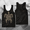 Turtle Maori Tattoo All Over Hoodie Gold NVD-Apparel-Dung Van-Tank Top-S-Vibe Cosy™