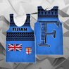 Fiji Tank Top - Tapa Blue Style - BN09-Apparel-Khanh Arts-Tank Top-S-Vibe Cosy™