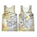 3D All Over Print Love Mom Elephant Hoodie-Apparel-Khanh Arts-Tank Top-S-Vibe Cosy™