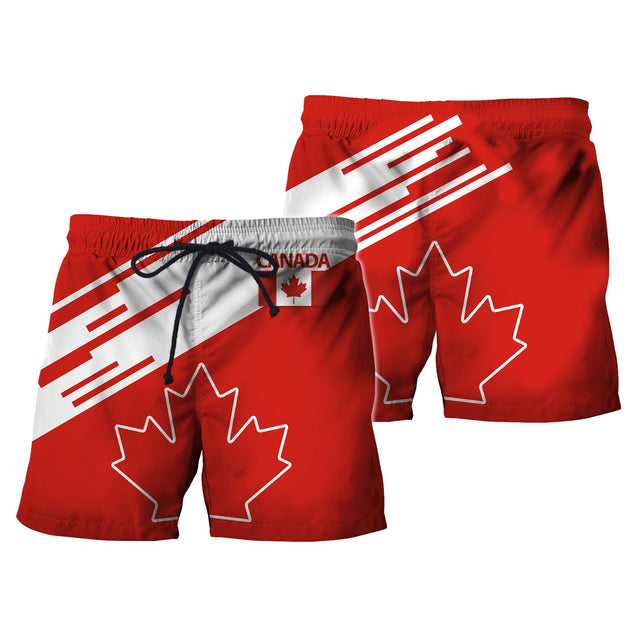 Canada Hoodie Maple Leaf Line Style PL-Apparel-PL8386-Shorts-S-Vibe Cosy™