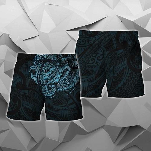 Maori Tattoo Style All Over Hoodie Blue Version HC0804-Apparel-Huyencass-Shorts-S-Vibe Cosy™