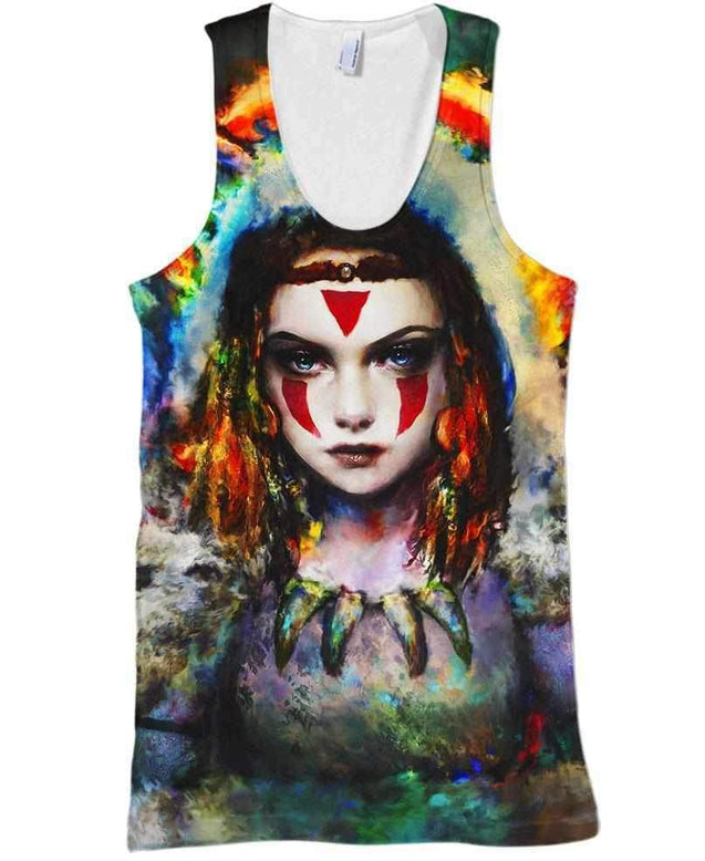 Forest Princess-ghibli-RoosterArt-Tank Top-S-Vibe Cosy™