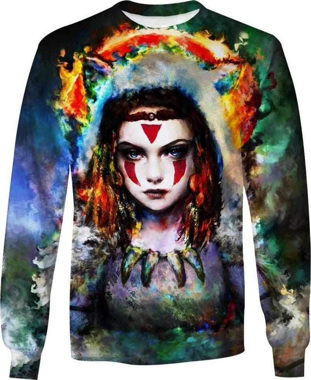 Forest Princess-ghibli-RoosterArt-Sweatshirt-S-Vibe Cosy™