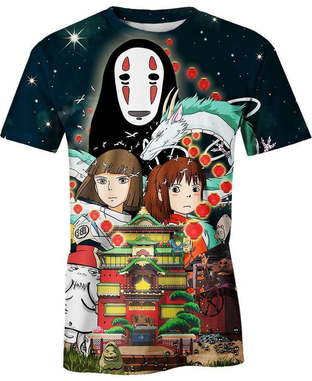 A New World Of Spirits-ghibli-VIO STORE-T-Shirt-S-Vibe Cosy™