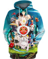 The Blue Sky-ghibli-RoosterArt-Hoodie-S-Vibe Cosy™