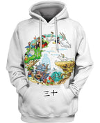 30 Years Tribute-ghibli-RoosterArt-Hoodie-S-Vibe Cosy™
