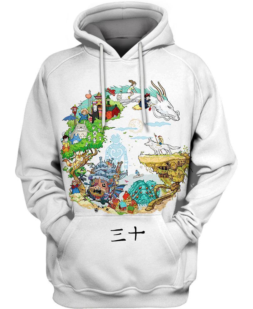30 Years Tribute-ghibli-RoosterArt-Hoodie-S-Vibe Cosy™