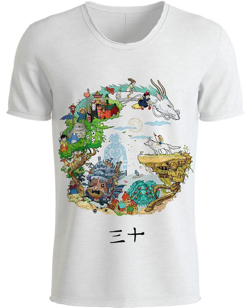 30 Years Tribute-ghibli-RoosterArt-T-Shirt-S-Vibe Cosy™