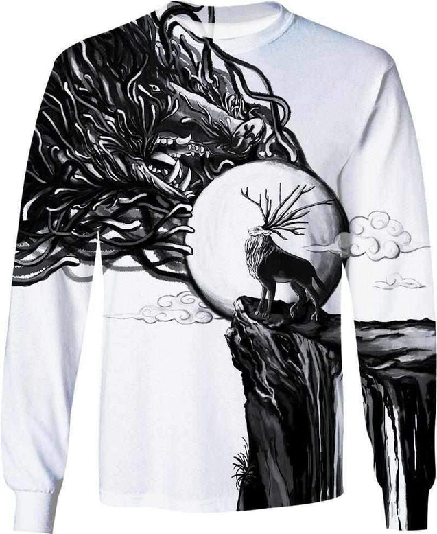 A God Of Life And Death-ghibli-RoosterArt-Sweatshirt-S-Vibe Cosy™