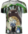 Jotaro and Totoro-ghibli-RoosterArt-T-Shirt-S-Vibe Cosy™