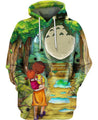 Finding Totoro-ghibli-RoosterArt-Hoodie-S-Vibe Cosy™