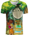 Finding Totoro-ghibli-RoosterArt-T-Shirt-S-Vibe Cosy™