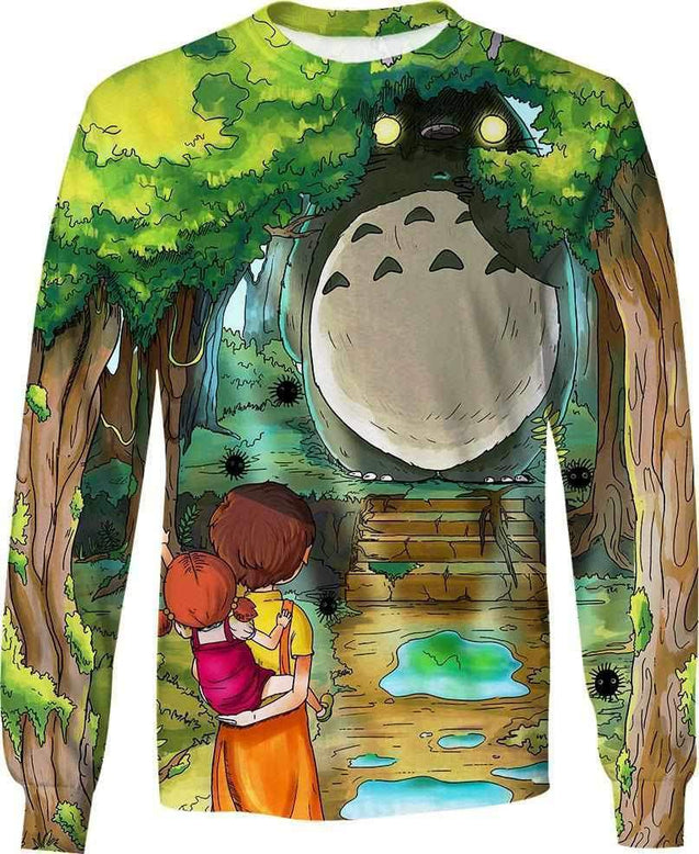 Finding Totoro-ghibli-RoosterArt-Sweatshirt-S-Vibe Cosy™