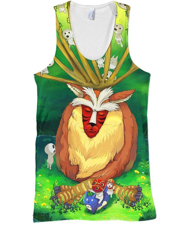 King of Forest-ghibli-RoosterArt-Tank-S-Vibe Cosy™