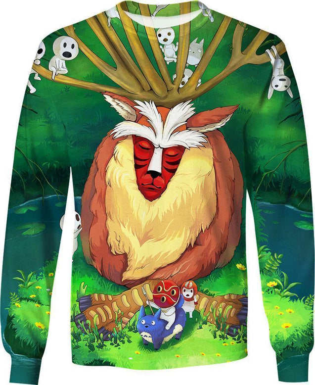 King of Forest-ghibli-RoosterArt-Sweatshirt-S-Vibe Cosy™