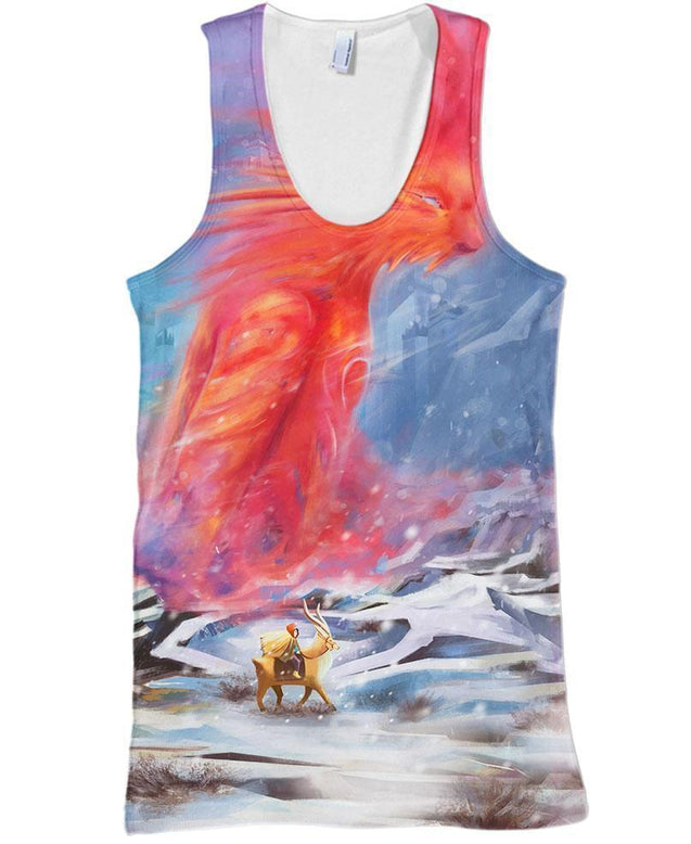 In The Snow-ghibli-RoosterArt-Tank-S-Vibe Cosy™