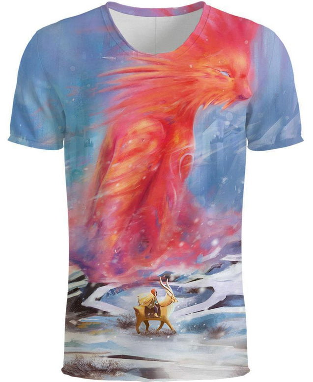 In The Snow-ghibli-RoosterArt-T-Shirt-S-Vibe Cosy™