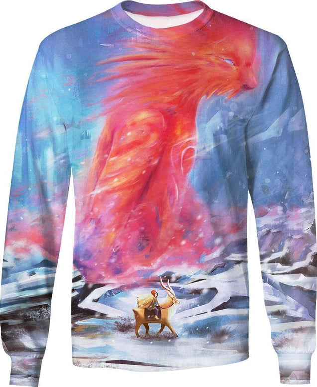 In The Snow-ghibli-RoosterArt-Sweatshirt-S-Vibe Cosy™