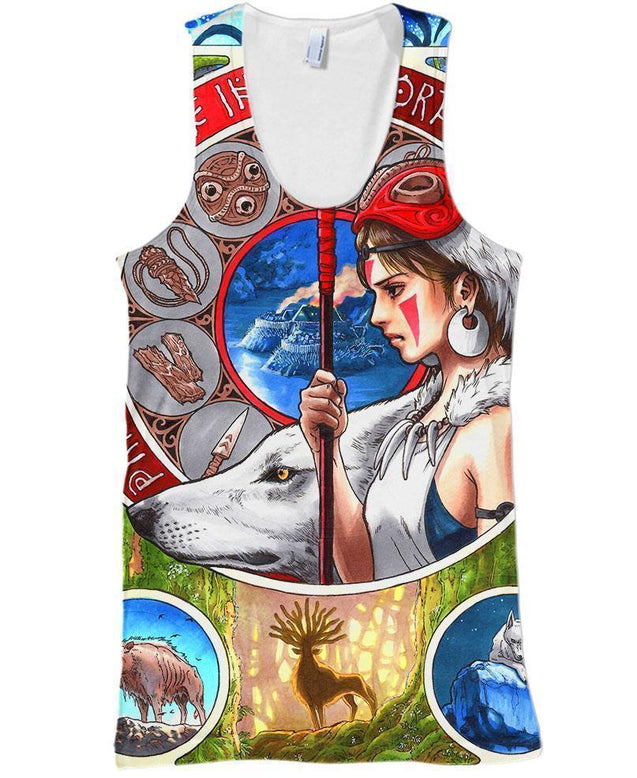 Forest Warrior-ghibli-VIO STORE-Tank-S-Vibe Cosy™