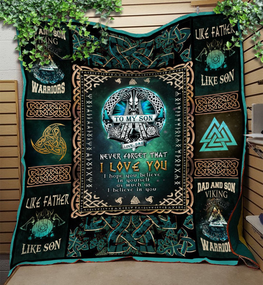 Viking 3D All Over Printed Quilt